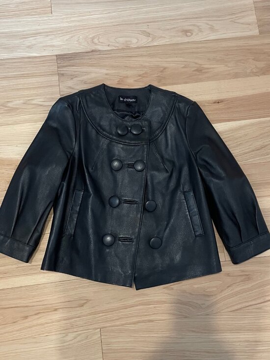 le chateau Jackets & Blazers - Vintage Le Chateau Y2K Genuine Leather Jacket Size XS